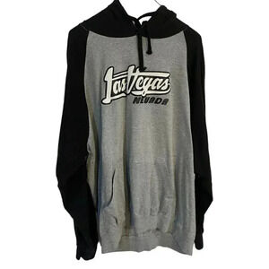 100% cotton XXL Las Vegas hoodie with raglan sleeves EUC